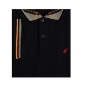 Mish Mash Mens Big Size Fasion Polo With Check Collar Detail