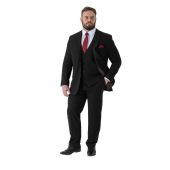 D555 Mens Big Size Plain Stretch Suit Jacket
