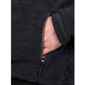 D555 Mens Big Size Micro Fleece Hooded Zip Through Hoody With Polyester Hood and Pocket