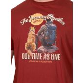 D555 Mens Big Size Journey Together Printed Crew Neck T-Shirt