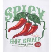 Espionage Mens Big Size Spicy Chilli Print Crew Neck TShirt