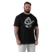 D555 Mens Big Size Gorilla Rock Print Crew Neck T Shirt