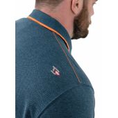 D555 Mens Big Size Pique Polo With Contrast Collar And Cuffs With Chest Pocket