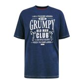 D555 Mens Big Size Grumpy Old Man Printed Crew Neck T-Shirt