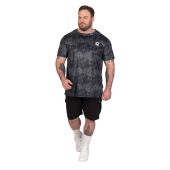 D555 Mens Big Size Dry Wear Light Weight All Over Print With Mesh Stripe