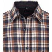 Casa Moda Mens Big Size Cashmere Feel Comfort Fit Casual Check Long Sleeve Shirt