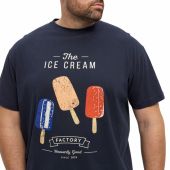 North Latitude Mens Big Size Ice Cream Print Tshirt
