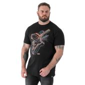 D555 Mens Big Size Multi Colour Guitar Print T Shirt