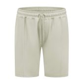D555 Mens Big Size Stretch Pique Elasticated Waist Shorts With Pin Tuck Front
