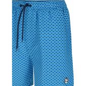 Espionage Mens Big Size Diamond Pattern Swim Short