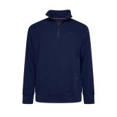 Kam Mens Big Size Quarter Zip Jersey Top