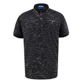 D555 Mens Big Size Polo With Contrast Collar And Cuff With Chest Pocket