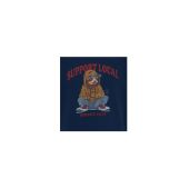 Blend Mens Big Size Street Cat Print Crew Neck T-Shirt