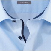 Olymp Mens Big Size Comfort Fit Egyptian Cotton Pattern Long Sleeve Formal Shirt With Breast Pocket