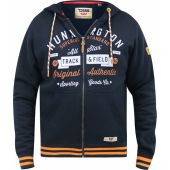 Duke Mens Big Size Flanders Sport Logo Print Cotton Full Zip Hoodie