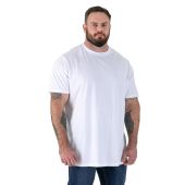 D555 Mens Big Size Premium Weight Combed Cotton Crew Neck T-shirts