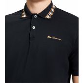 Ben Sherman Mens Big Size Patterned Contrast Collar Polo