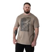 D555 Mens Big Size Rambo Print Crew Neck T Shirt