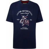 Ed Baxter Mens Big Size Custom Motorcycle Print Crew Neck T Shirt