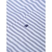 Douglas And Grahame Mens Big Size Bengal Stripe Cotton Button Down Collar Casual Short Sleeve Shirt