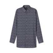 Olymp Mens Big Size Floral Print Long Sleeve Shirt