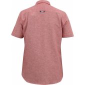 D555 Mens Big Size Linen Mix Button Down Collar Short Sleeve Casual Shirt With Breast Pocket