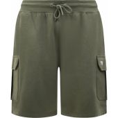 D555 Mens Big Size Elasticated Waist Fleece Cargo Shorts