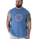 D555 Mens Big Size Miami Beach Sleeveless Tee