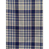 Eterna Mens Big Size Cotton Comfort Fit Button Down Collar Blue Check Long Sleeve Formal Shirt