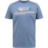 Mens Big Size Duke NORFOLK-D555 Official Coca-Cola Beach Scene Printed T-Shirt