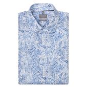 Olymp Mens Big Size Comfort Fit Paisley Print Non Iron Egyptian Cotton Casual Short Sleeve Shirt