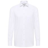Eterna Mens Big Size Comfort Fit Self Stripe Cotton Formal Long Sleeve Shirt