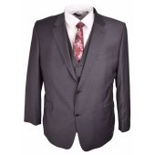 Big Size Hugo James Stretch Charcoal Jacket