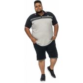 D555 Mens Big Size Panel Polo