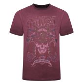 Kam Mens Big Size Tattoo Print Crew Neck T Shirt