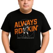Ed Baxter Mens Big Size Always Rocking Print TShirt