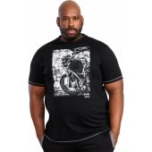 Duke Mens Big Size D555 Photographic Bike Printed Crew Neck Cotton T-Shirt