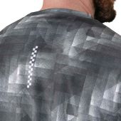 D555 Mens Big Size Sports Top Dry Wear Light Weight All Over Print Crew Neck T-shirt
