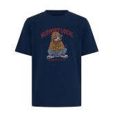 Blend Mens Big Size Street Cat Print Crew Neck T-Shirt