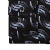 Olymp Mens Big Size Fashion Curve Print Shirt