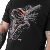 D555 Mens Big Size Multi Colour Guitar Print T Shirt
