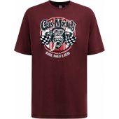 D555 Mens Big Size Gas Monkey Cotton Crew Neck Print T Shirt