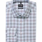 Olymp Mens Big Size Comfort Fit Woven Check Non Iron Formal Long Sleeve Shirt