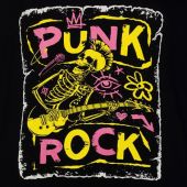 Espionage Mens Big Size Punk Rock Print Crew Neck T Shirt
