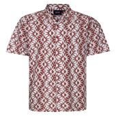 Espionage Mens Big Size Abstract Sun Print Casual Short Sleeve Shirt