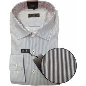 Eterna Mens Big Size Cotton Comfort Fit Candy Stripe Formal Long Sleeve Shirt