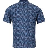 Douglas & Grahame Mens Big Size Drifter Casual Floral Design Short Sleeve Shirt