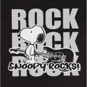 North 56 Mens Big Size Snoopy Rocks Print Cotton Crew Neck T Shirt