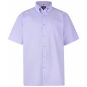 Kam Mens Big Size Plain Short Sleeve Oxford Shirt