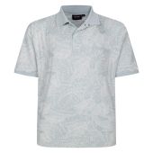 Espionage Mens Big Size Leaf Print Polo Shirt